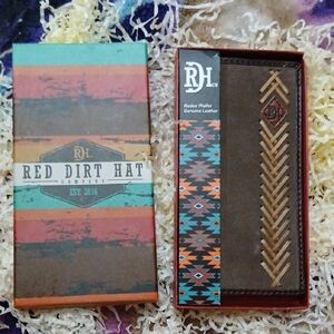 Justin Boots Brown and Tan Leather Card Holder